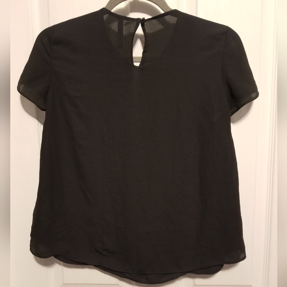 NWT Zara Blouse Women's Size XS Color Black - Picture 3 of 5